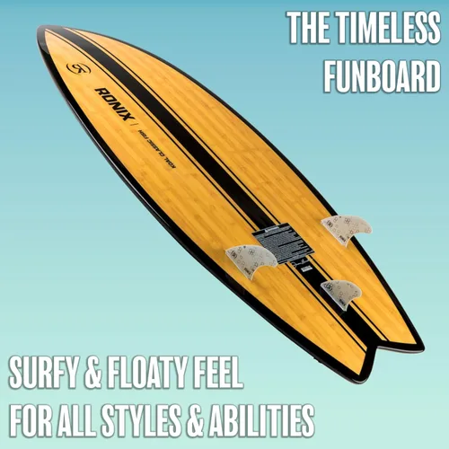 Miniatura 3 de Ronix Koal Classic Fish Wakesurf Board for All Levels Versatile Forgiving Surf-Style Board with Tool-Free Fin-S System & Swallowtail Best for