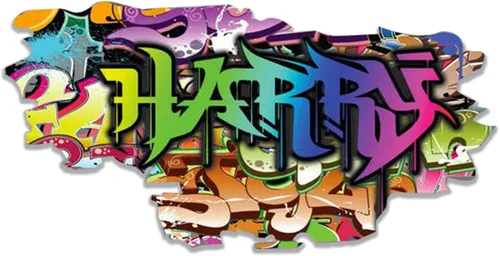 Miniatura 12 de Pegatina de pared personalizada de grafiti 3D con nombre Vinilo de decoración artística personalizada Desmontable Se arranca y se pega Arte
