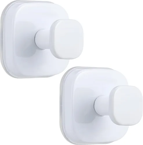 Miniatura 16 de Ganchos de ventosa para ducha - Ganchos reutilizables para baño para toallas, batas y lofa - Montaje sin taladro en cocina, paredes, metal, vidrio