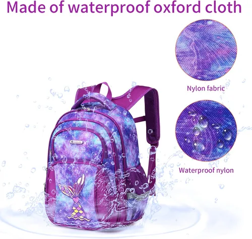 Miniatura 5 de Mochila infantil para niñas, preescolar, primaria, kínder, 15.6 pulgadas, multifuncional, bonita gran capacidad