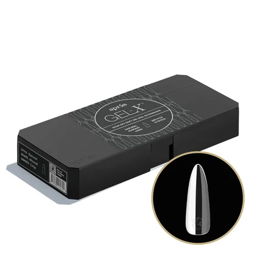 Miniatura 2 de Aprés Gel-X® Almendra Caja de Puntas de Uñas 280 Puntas Gel-X, Puntas Suaves, 14 Tamaños 00-9 Incluye mitades
