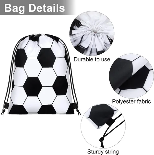 Miniatura 3 de durony Mochila de fútbol con cordón de 12 piezas, bolsa de viaje para almacenamiento y entrenamiento