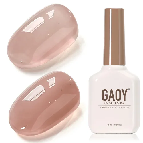 Miniatura 61 de GAOY - Esmalte de uñas de gel marrón, 16ml de esmalte de gel para quitar por remojo, curado con luz UV para arte de uñas, manicura DIY en casa, 2088