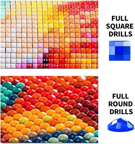 Miniatura 3 de Arte de diamantes de bosque de Egipto, kits de pintura de diamante DIY por números kit para adultos, accesorios de pintura de diamante completo, 5d