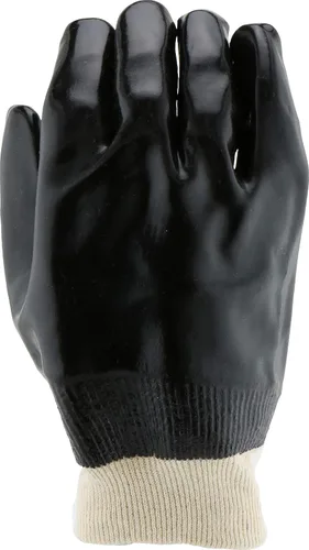 Miniatura 4 de West Chester 12000 - Guantes con forro entrelazado y revestimiento de PVC, grandes, guantes de trabajo con muñeca de punto, forro de algodón suave