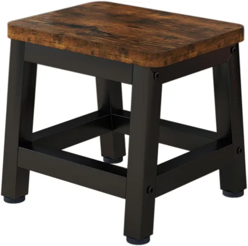 Miniatura 10 de IBUYKE Taburetes de Paso de Madera de 2 Escalones para Adultos y Niños, Taburete de Paso Resistente para Junto a la Cama con Capacidad de 500