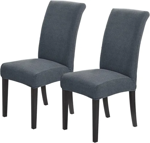 Miniatura 53 de Joccun Fundas para Sillas de Comedor Juego de 2, Fundas Elásticas para Sillas de Comedor Fundas para Sillas de Comedor Protector de Asiento, Funda
