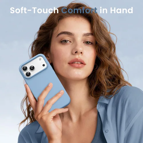 Miniatura 842 de GONEZ Funda de silicona para iPhone 15 Pro Max, compatible con Magsafe, protector de cámara + protector de pantalla, forro de microfibra suave