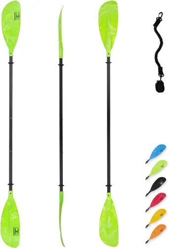 Miniatura 11 de OCEANBROAD Remo ajustable para kayak de 86 pulgadas/86.6 in a 94 pulgadas/94.5 in, kayak, canoa, remo con correa de remo, 1 paleta Naranja