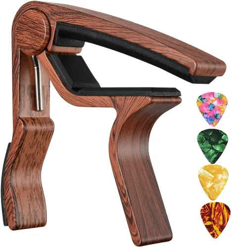 Miniatura 13 de Cejilla de guitarra para guitarra eléctrica acústica (negro Cpao)