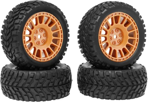 Miniatura 10 de 4 neumáticos de goma de 2.953 in con insertos de espuma y llantas de plástico de 0.472 in hexagonal para 1/10 en carretera RC Drift Touring Car 1/14