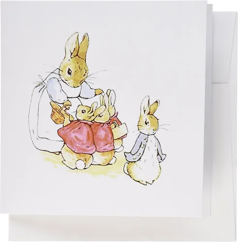 3dRose Vintage Drawing From Peter Rabbit Story - Tarjetas de felicitación, 6 x 6 pulgadas, juego de 6 (gc_101812_1)