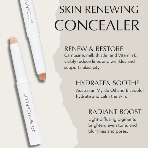 Miniatura 3 de Xtreme Lashes Skin Renewing Cream Concealer Collection, justo, neutro, beige, moca, 0.08 onzas líquidas (paquete de 4), maquillaje facial, todo tipo
