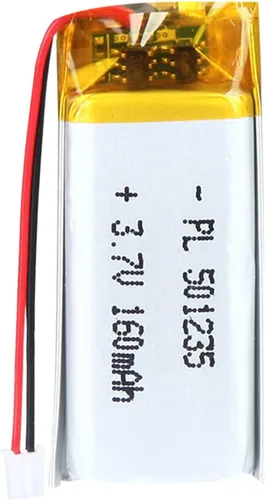 Miniatura 39 de 652030 Batería Lipo de 3.7V 350mAh 652030 Cargable Paquete de Batería de Polímero de Litio con Conector JST PH2.0mm para Dispositivo Electrónico