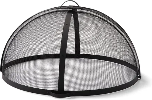 Miniatura 8 de SUNCREAT Accesorio para cubierta de chispas para fogatas al aire libre, protector de pantalla redondo de fácil apertura para patio, tapa de brasas