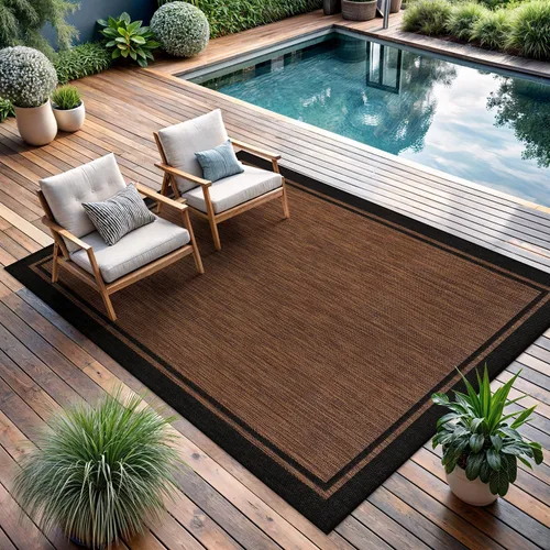 Miniatura 78 de CAMILSON Alfombra para exteriores, alfombras modernas para patios interiores y exteriores, tapetes de cocina y pasillo, alfombra lavable para porche