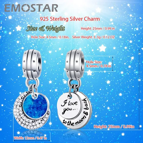 Miniatura 2 de EMOSTAR Dijes para el día de San Valentín nudo celta lápiz labial rojo I Love You conciencia sobre el autismo magnolia niño y niña enamorada cuentas