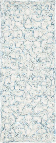 Miniatura 15 de SAFAVIEH Trace Collection - Alfombra decorativa de 2 x 3 pies, marrón y marfil, lana hecha a mano, ideal para zonas de alto tráfico en entrada, sala