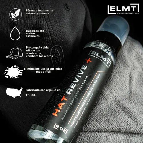 Miniatura 4 de Blackline ELMT Hat Cleaning Kit — 5-in-1 Hat Cleaner for Baseball Caps, Cotton, Wool — Quick-Drying, US-Made, Cleans 50+ Hats