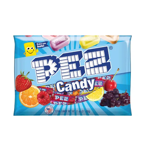 Rollos de recambio de caramelos Pez, bolsa variada de 11 onzas (aproximadamente 35 rollos completos por bolsa)