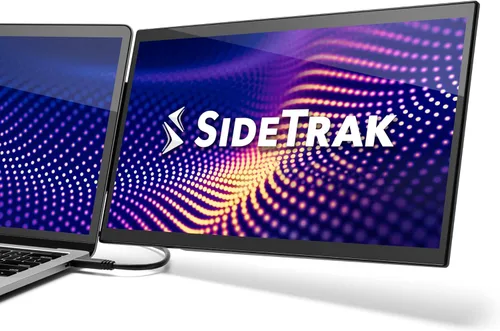 SideTrak Swivel Pro - Monitor portátil ultra delgado de 13.3 pulgadas, pantallas para laptop FHD IPS 1080p con soporte + bisagra giratoria patentada