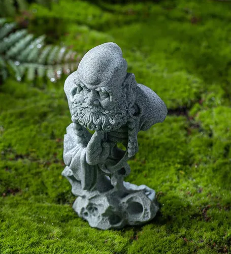 Miniatura 5 de livelyfish Estatua de Buda meditante, pecera, estatuas de Buda zen, figuras de pensador de piedra arenisca para acuario, jardín, decoración