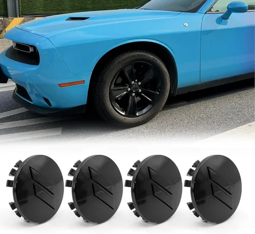 Miniatura 4 de 4 tapas centrales de rueda de 2.5 pulgadas compatibles con Charger Challenger Durango 2017-2022 Se ajustan a ruedas de 20 pulgadas Tapacubos