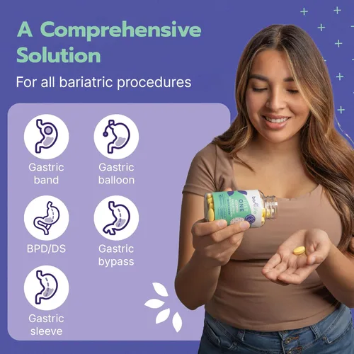 Miniatura 6 de Just One - Multivitamínico bariátrico una vez al día con hierro, 90 unidades para manga gástrica y bypass gástrico