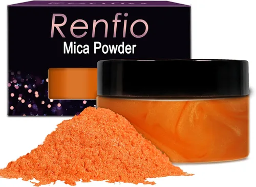 Miniatura 17 de Renfio Polvo de mica, polvo de mica de 60 colores para resina epoxi natural, pigmento de color, pigmento en polvo, botellas de 0.25 onzas, pigmentos