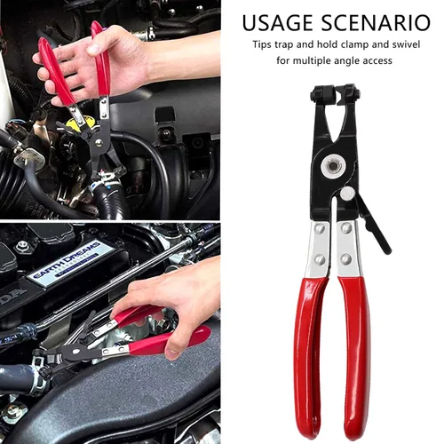 Miniatura 5 de Tnisesm Juego surtido de 121 abrazaderas de manguera de resorte de 0.27 a 0.86 pulgadas con banda plana giratoria para manguera de combustible