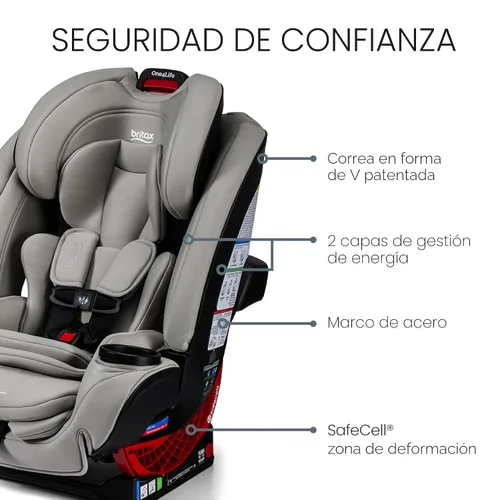 Miniatura 6 de Britax One4Life Asiento de coche convertible todo en uno, 3 en 1 con asiento de automóvil y elevador con instalación Easy ClickTight, capacidad