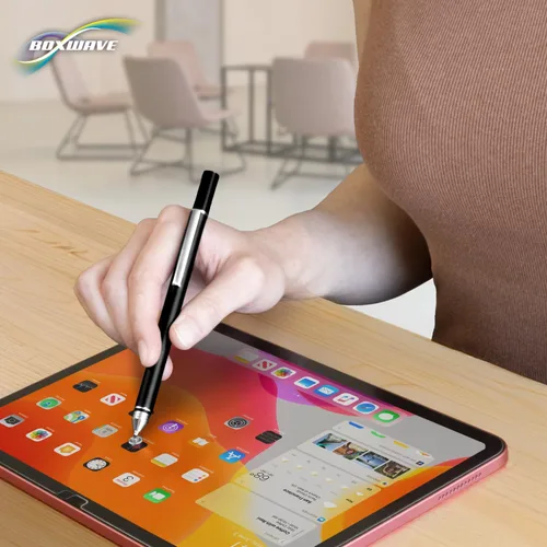 Miniatura 8 de BoxWave Lápiz óptico compatible con Lenovo Chromebook Duet, lápiz capacitivo FineTouch, lápiz capacitivo súper preciso, color negro azabache