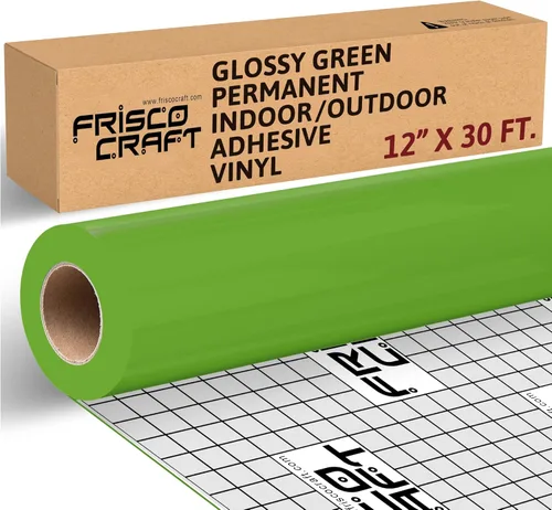 Miniatura 11 de Frisco Craft Rollo de vinilo permanente blanco mate, vinilo permanente para exteriores, resistente al agua y a la intemperie, con respaldo