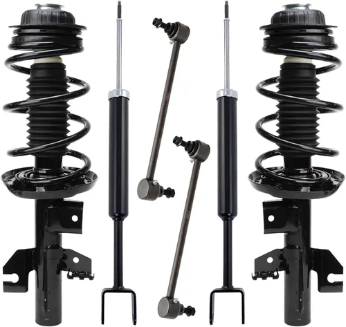 Miniatura 48 de Detroit Axle - Kit de puntales delanteros de 6 piezas para Ford Escape 2014-2019, 2 puntales y muelles helicoidales, 2 enlaces de barra