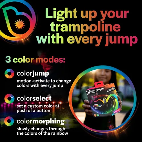 Miniatura 3 de Brightz BounceBrightz LED Trampoline Lights, Color Changing - Motion Sensing - Changes Colors When You Jump - Fits 8FT 10FT 12FT 14FT 15FT