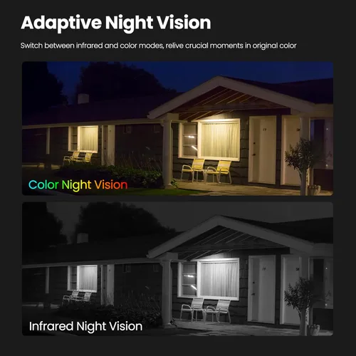 Miniatura 6 de Kiwibit Cámara de seguridad 2K interior/exterior, cámara para mascotas, monitor de bebé, montaje magnético, detección de IA, visión nocturna a Blanco