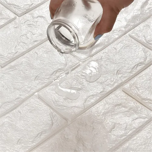 Miniatura 3 de Calcomanías de pared de ladrillo impermeables 3D de 27.56 x 11.81 pulgadas, paneles de pared autoadhesivos de espuma para TV, sala de estar