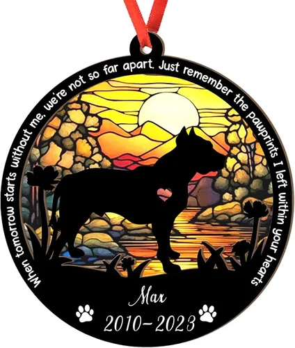 Miniatura 22 de Adorno personalizado para atrapasoles de sabueso afgano, adorno de Navidad de sabueso afgano – Regalo para perro amante, sabueso afgano