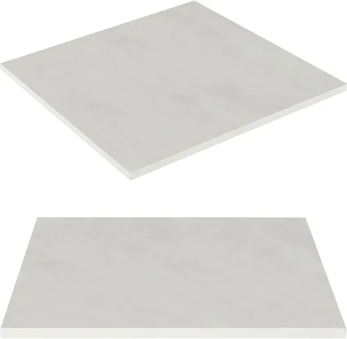 Miniatura 16 de Kaboon Mesa universal de 24 x 24 pulgadas, paquete de 2, solo encimera reversible de melamina, uso doméstico o comercial en interiores, 1 pulgada