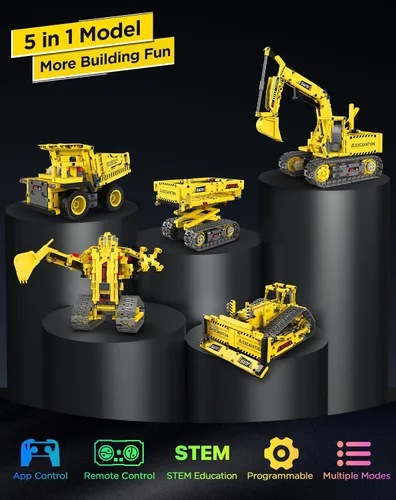 Miniatura 2 de okk STEM Robot Juguetes para niños 8-12, aplicación 5 en 1 y kit de construcción de robot de control remoto, kit de robótica de codificación