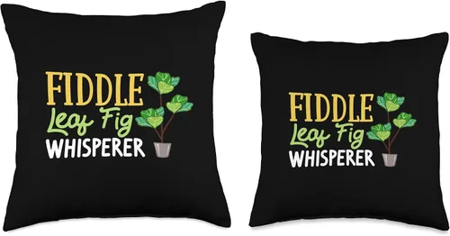 Miniatura 3 de Fiddle Leaf Fig Ficus Lyrata Care Tree Plant Soil Indoor Throw Pillow