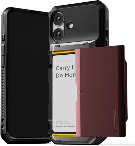 Miniatura 54 de VRS DESIGN Damda Glide Pro - Funda para iPhone 13 Pro, resistente funda semiautomática [4 tarjetas] con soporte para ranura para tarjetas compatible
