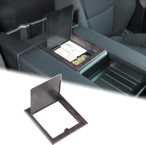 Miniatura 9 de Aunginsy Funda para caja de almacenamiento oculta compatible con Toyota Tundra 2022 2023 2024 2025 2026, bandeja organizadora de consola central