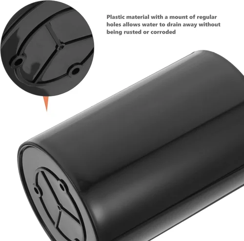 Miniatura 3 de UPKOCH Soporte para utensilios de cocina negro, organizador de encimera, tubo de almacenamiento compacto para cubiertos y cubiertos, organizador