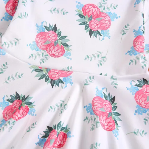 Miniatura 5 de Aruzig Conjunto de ropa con camisa y pantalones florales para niñas pequeñas