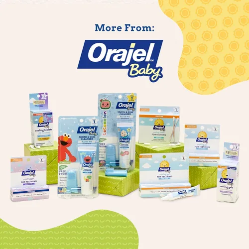 Miniatura 6 de Orajel Gel de Enfriamiento Diurno para Dentición de Bebé, Sin Medicamentos, Marca Recomendada #1 por Pediatras para Dentición*, Un Tubo de 9.6ml