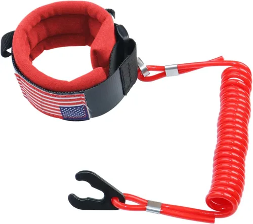 Miniatura 10 de Cordón de interruptor de parada de motor de barco marino para Jet Ski, correa de muñeca de repuesto 6E9-82575-00 para Yamaha Outboard Mercury