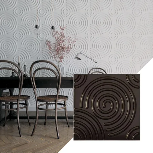 Miniatura 28 de Ekena Millwork WP20X20SPWH 19 5/8 pulgadas de ancho x 19 5/8 pulgadas de alto en espiral EnduraWall decorativo 3D Panel de pared cubre 2.67 pies