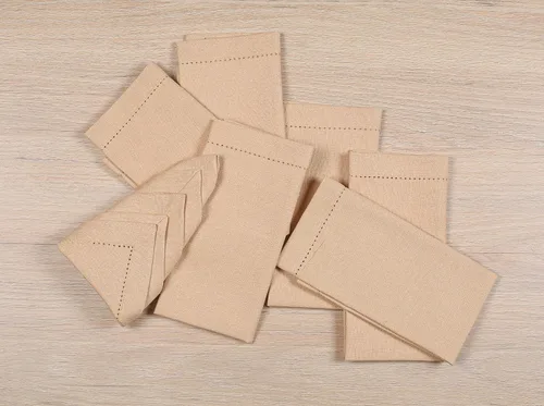 Miniatura 3 de Juego de 12 servilletas de tela con vainica, servilletas de tela, servilletas de algodón lavables, servilletas de algodón lavables, servilletas