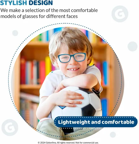 Miniatura 11 de Lentes de marco flexible para niños pequeños, lentes irrompibles para niños de 1 a 3 años, lentes graduados flexibles, marcos de anteojos para niños
